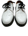 Dr. Martens Shoe Size 10 White & Black Leather Lace Up Rubber Sole Shoes White & Black / 10