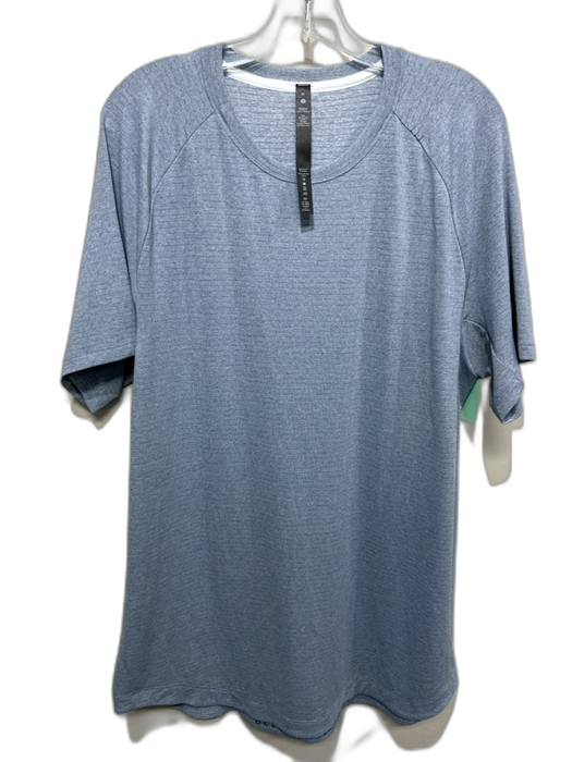 Lululemon Size XL Blue Synthetic Perforated Men's Short Sleeve Blue / XL