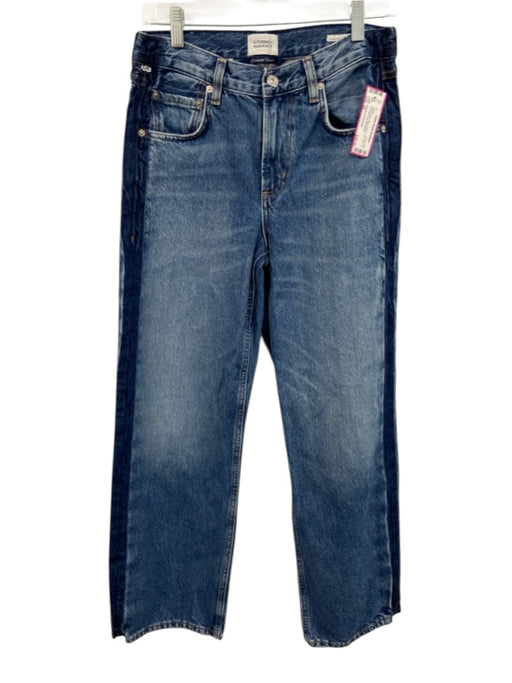 Citizens of Humanity Size 25 Light & Dark  Blue Cotton Two Tone Zip Fly Jeans Light & Dark  Blue / 25