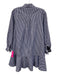 Tuckernuck Size XXS Blue & White Cotton Blend Long Sleeve Pin Stripe Mini Dress Blue & White / XXS