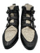 Jimmy Choo Shoe Size 38.5 Black, Gray, White Leather Snake Print Booties Black, Gray, White / 38.5
