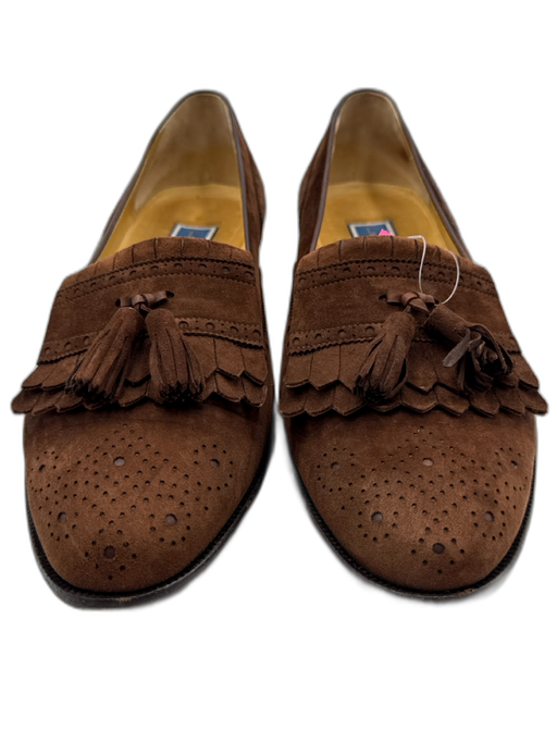 Bragano Shoe Size 12 Brown Suede Solid Men's Shoes Brown / 12