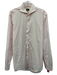 Sid Mashburn Size Est L Pink & White Cotton Striped Men's Long Sleeve Shirt Pink & White / Est L