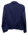 Argent Size 2 Navy Blue Wool Blend One Button Flap Pocket Lapel Blazer Jacket Navy Blue / 2