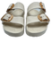 Birkenstock Shoe Size 41 White open toe Double Buckle Flat Sandals White / 41