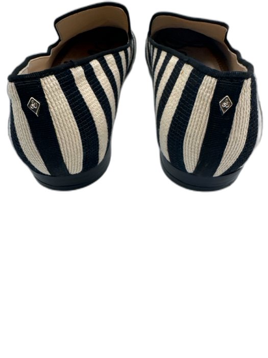Sam Edelman Shoe Size 7.5 Black, White, Brown Leather Lined Almond Toe Bee Flats Black, White, Brown / 7.5