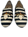Sam Edelman Shoe Size 7.5 Black, White, Brown Leather Lined Almond Toe Bee Flats Black, White, Brown / 7.5