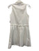 Tuckernuck Size XS White Cotton & Polyester Sleeveless Buttons Collar Mini Dress White / XS