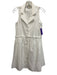 Tuckernuck Size XS White Cotton & Polyester Sleeveless Buttons Collar Mini Dress White / XS