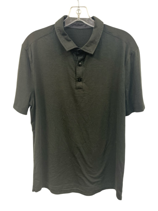 Lululemon Size Est L Gray Polo Men's Short Sleeve Gray / Est L