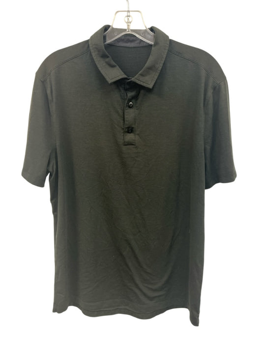 Lululemon Size Est L Gray Polo Men's Short Sleeve Gray / Est L