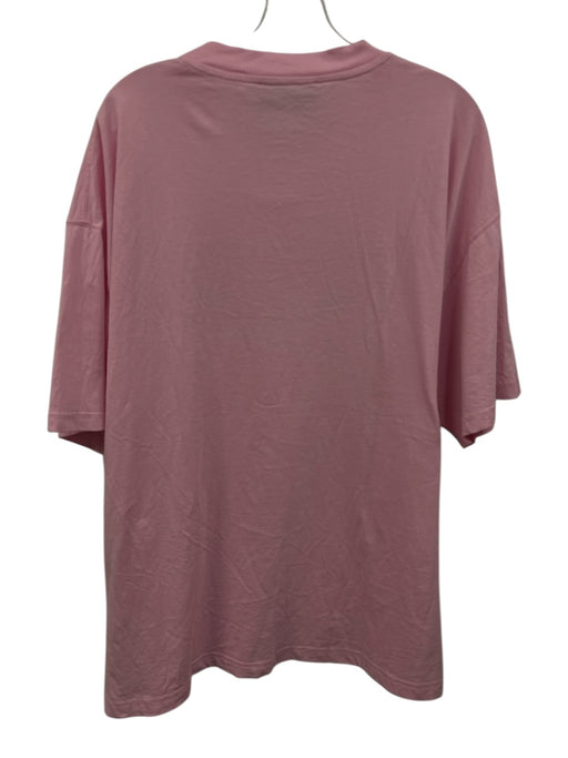 Versace Jeans Co. Size xxxl Pink & Blue Cotton Graphic Men's Short Sleeve Pink & Blue / xxxl