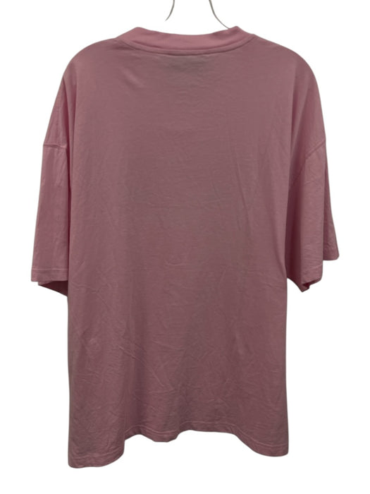 Versace Jeans Co. Size xxxl Pink & Blue Cotton Graphic Men's Short Sleeve Pink & Blue / xxxl