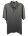 Peter Millar Size XL Light Gray & Gray Print Polyester Polo Men's Short Sleeve Light Gray & Gray Print / XL