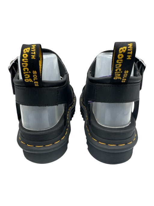 Dr Marten Shoe Size 8 Black Leather Gladiator Ankle Buckle Open Toe Sandals Black / 8