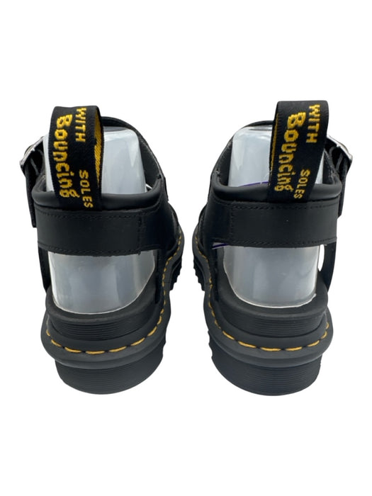 Dr Marten Shoe Size 8 Black Leather Gladiator Ankle Buckle Open Toe Sandals Black / 8