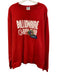 Billionaire Boys Size XXL Red & White Cotton Blend logo Crew Long Sleeve Shirt Red & White / XXL