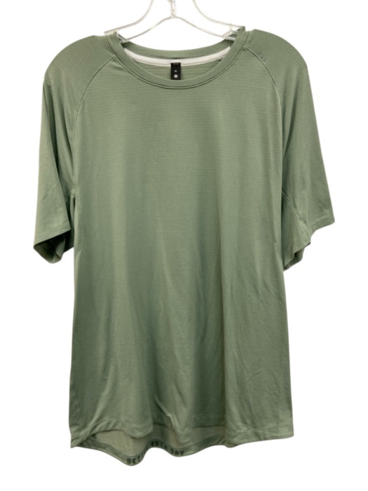 Lululemon Size XL Green Synthetic Solid Athletic Curved Hem Men's Short Sleeve Green / XL