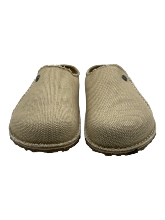 Birkenstock Shoe Size 43 Beige Canvas Solid Mule Slip On Men's Shoes Beige / 43