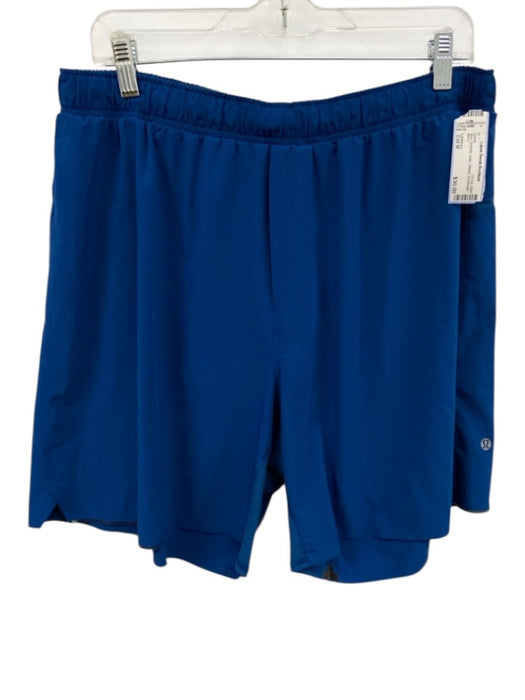 Lululemon Size Est M Blue Synthetic Solid Athletic Men's Shorts Blue / Est M