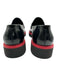 Ferragamo Shoe Size 12 Black & Red Leather Solid Loafer Men's Shoes Black & Red / 12