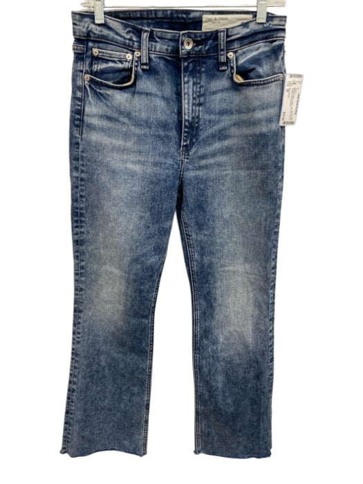 Rag & Bone Size 28 Medium Wash Cotton High Rise Zip Fly Straight Leg Jeans Medium Wash / 28