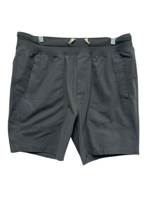 Vuori Size L Gray Synthetic Solid Athletic Men's Shorts Gray / L