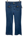 Jason Wu Size 6 Light Wash Cotton Blend Button & Zip Front Gold Accent Jeans Light Wash / 6