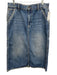 Carhartt Size M Dark Wash Cotton Button & Zip Front Side Pockets Back Slit Skirt Dark Wash / M