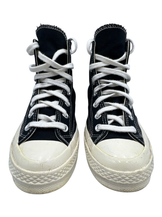 Converse Shoe Size 6 Black, White, Red Canvas & Leather High Top Lace Up Shoes Black, White, Red / 6