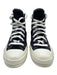 Converse Shoe Size 6 Black, White, Red Canvas & Leather High Top Lace Up Shoes Black, White, Red / 6
