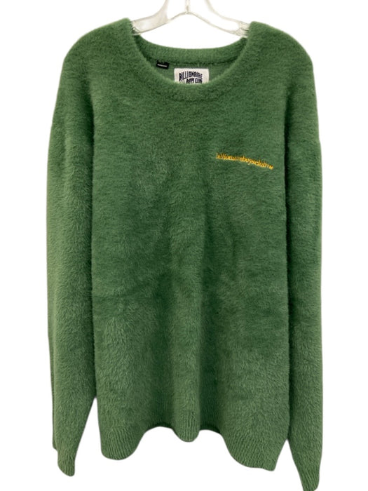 Billionaire Boys Club Size XL Green Nylon Solid Mohair Men's Sweater Green / XL
