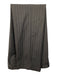 Boss Gray & White Viscose Blend Striped 2 Button Men's Suit Gray & White / 40R