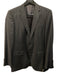 Boss Gray & White Viscose Blend Striped 2 Button Men's Suit Gray & White / 40R