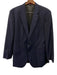 Boss Navy Blue Wool Solid 2 Button Men's Suit Navy Blue / 46L