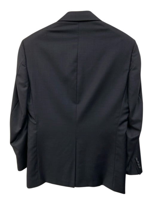 Hickey Freeman Navy Blue Wool Solid 2 Button Men's Suit Navy Blue / 40R