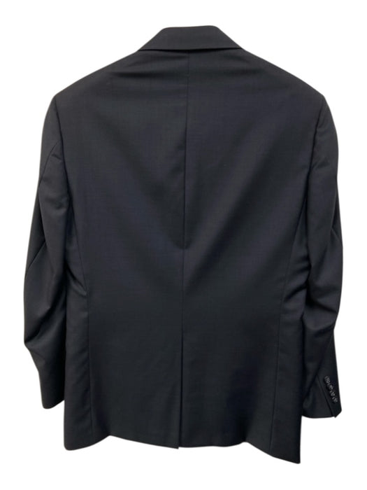 Hickey Freeman Navy Blue Wool Solid 2 Button Men's Suit Navy Blue / 40R