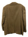 Alan Flusser Brown Lambswool & Cashmere 2 Button Men's Blazer Brown / 44r