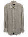 Versace Classic V2 Size 16 White Stripe Button Down Men's Long Sleeve Shirt White / 16