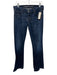 Citizens of Humanity Size 29 Dark Wash Cotton Denim Mid Rise Faded Flare Jeans Dark Wash / 29