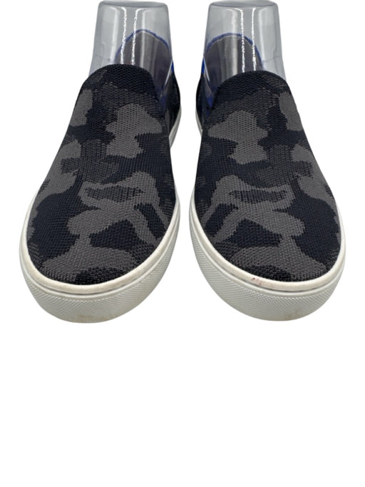 Rothy's Shoe Size 9 Black & Gray Synthetic Slip On Camo Low Top Sneakers Black & Gray / 9