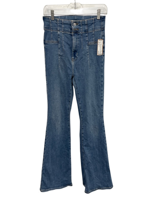 We The Free Size 28 Medium Wash Cotton Blend Denim High Rise Flare Jeans Medium Wash / 28