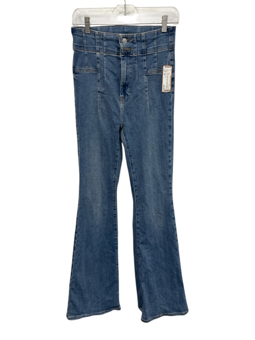We The Free Size 28 Medium Wash Cotton Blend Denim High Rise Flare Jeans Medium Wash / 28