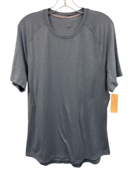 Lululemon Size Est L Gray Solid Men's Short Sleeve Gray / Est L