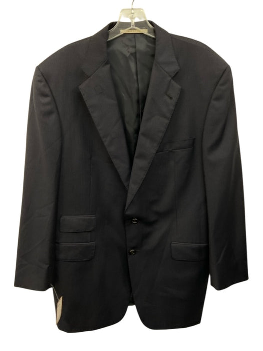Burberry London Black & White Striped 2 Button Men's Blazer Black & White / 44L