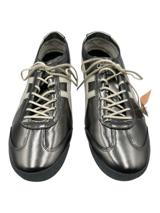 Onitsuka Tiger Shoe Size 10 AS IS Metallic Leather Solid Sneaker Men's Shoes Metallic / 10