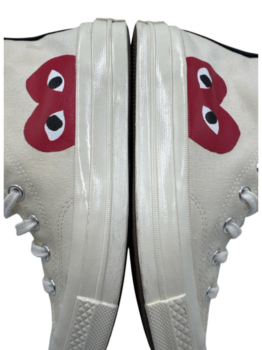 Converse x Comme Des Garcon Shoe Size 6 White, Black, Red Canvas Logo Sneakers White, Black, Red / 6
