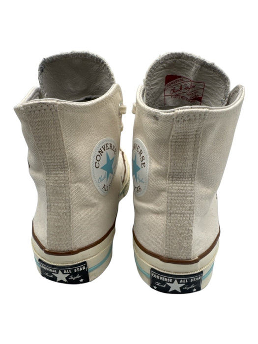 Converse x Golf Shoe Size 5.5 Cream, Brown, blue Canvas High Top Flower Sneakers Cream, Brown, blue / 5.5