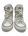 Converse x Golf Shoe Size 5.5 Cream, Brown, blue Canvas High Top Flower Sneakers Cream, Brown, blue / 5.5