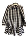 Tuckernuck Size XXS Brown & White Cotton & Linen Gingham Button Down Dress Brown & White / XXS